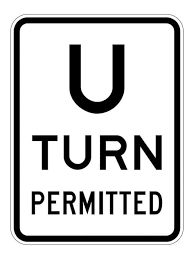 澳洲官方 U-TURN PERMITTED 標誌